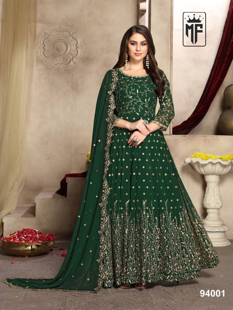 Beautiful Georgette Anarkali Suit Wedding Wear Party Wear Salwar Kameez Pakistani Anarkali Suit Readymade Wedding Wear Long Gown For Womens