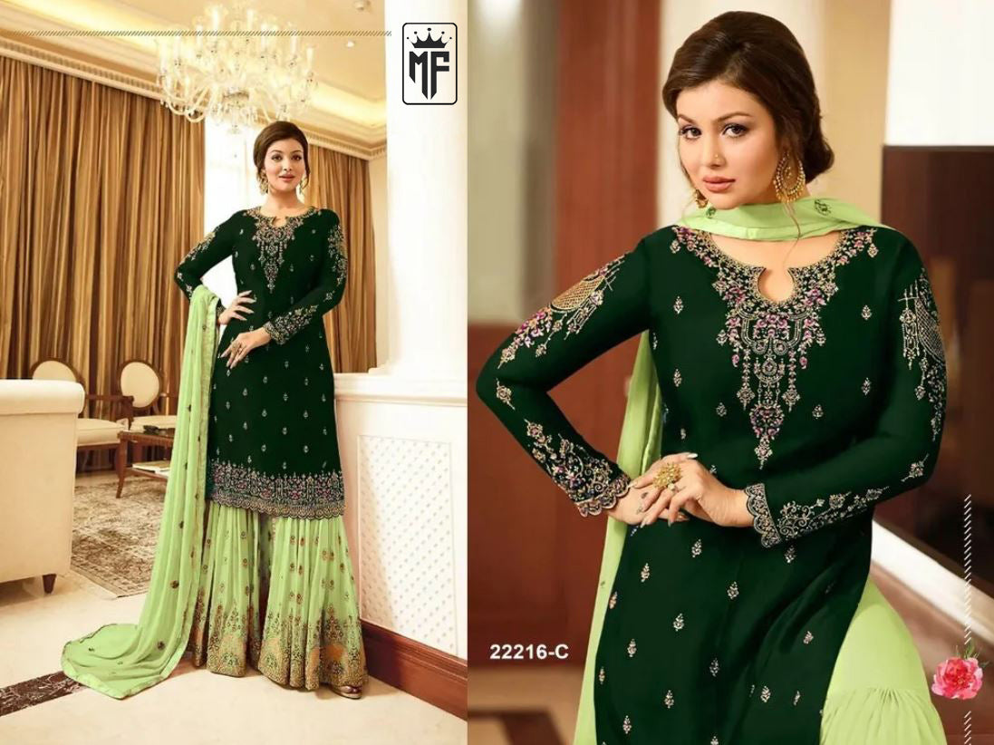 Ready to Wear Designer Pakistani Indian Shalwar Kameez Palazzo Sharara Suits For Womens