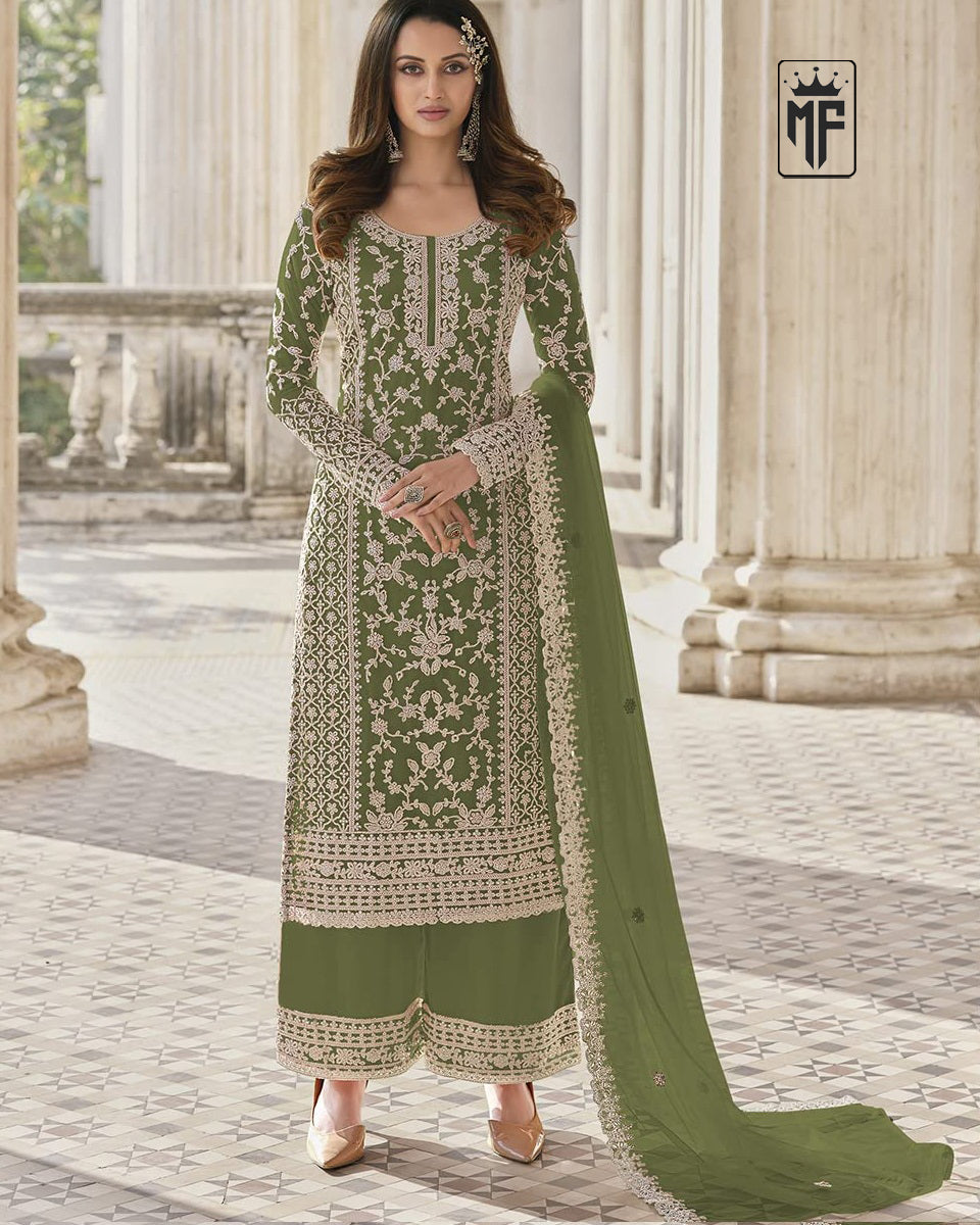 Wine Designer Collection Salwar Kameez Anarkali Sharara Suits Butterfly Net Ready to Wear Reception Wear Dress