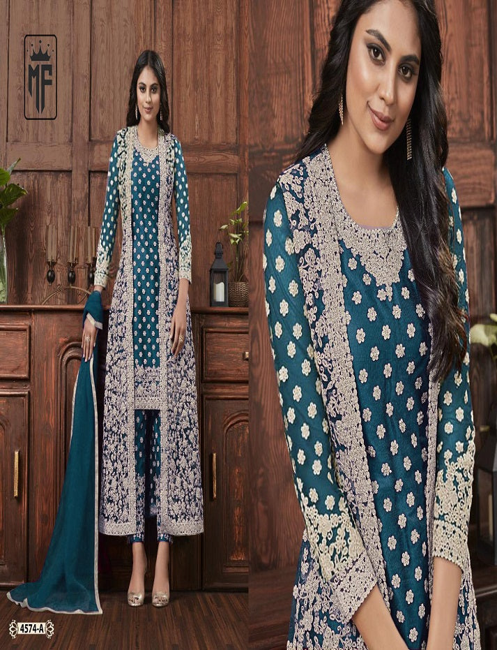 New Indian Jacket Stylish Women's Wear Designer Shalwar Kameez Suits Ready to Wear With Heavy Embroidery Worked Trouser Pant Dupatta Dresses