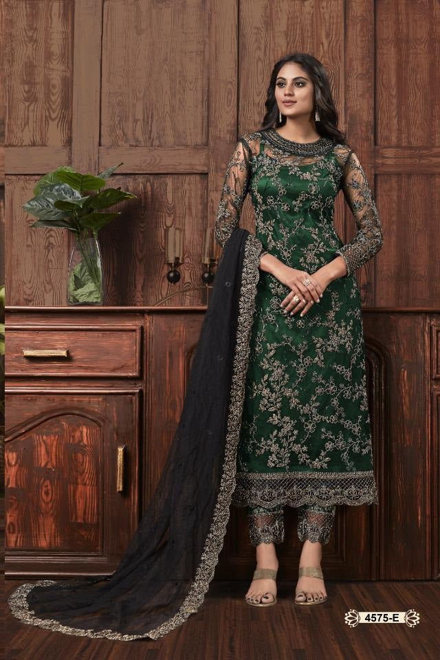 Amazing Georgette Thread Work Semi Stitched Sharara Plazzo Salwar Suit For Women