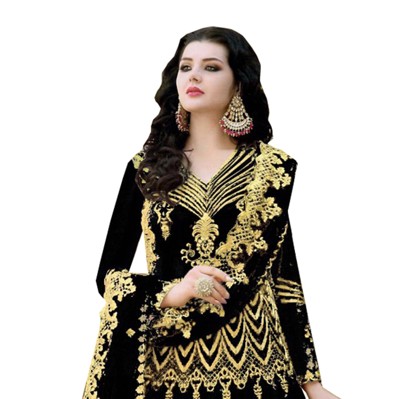 Wedding Wear Butterfly Net Embroidered Anarkali Semi Stitched Anarkali Suit For Womens