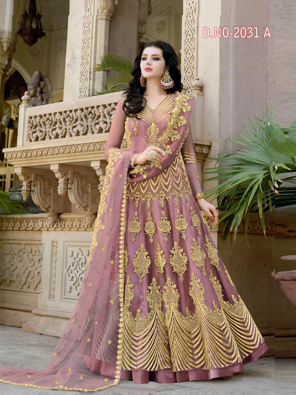 Wedding Wear Butterfly Net Embroidered Anarkali Semi Stitched Anarkali Suit For Womens