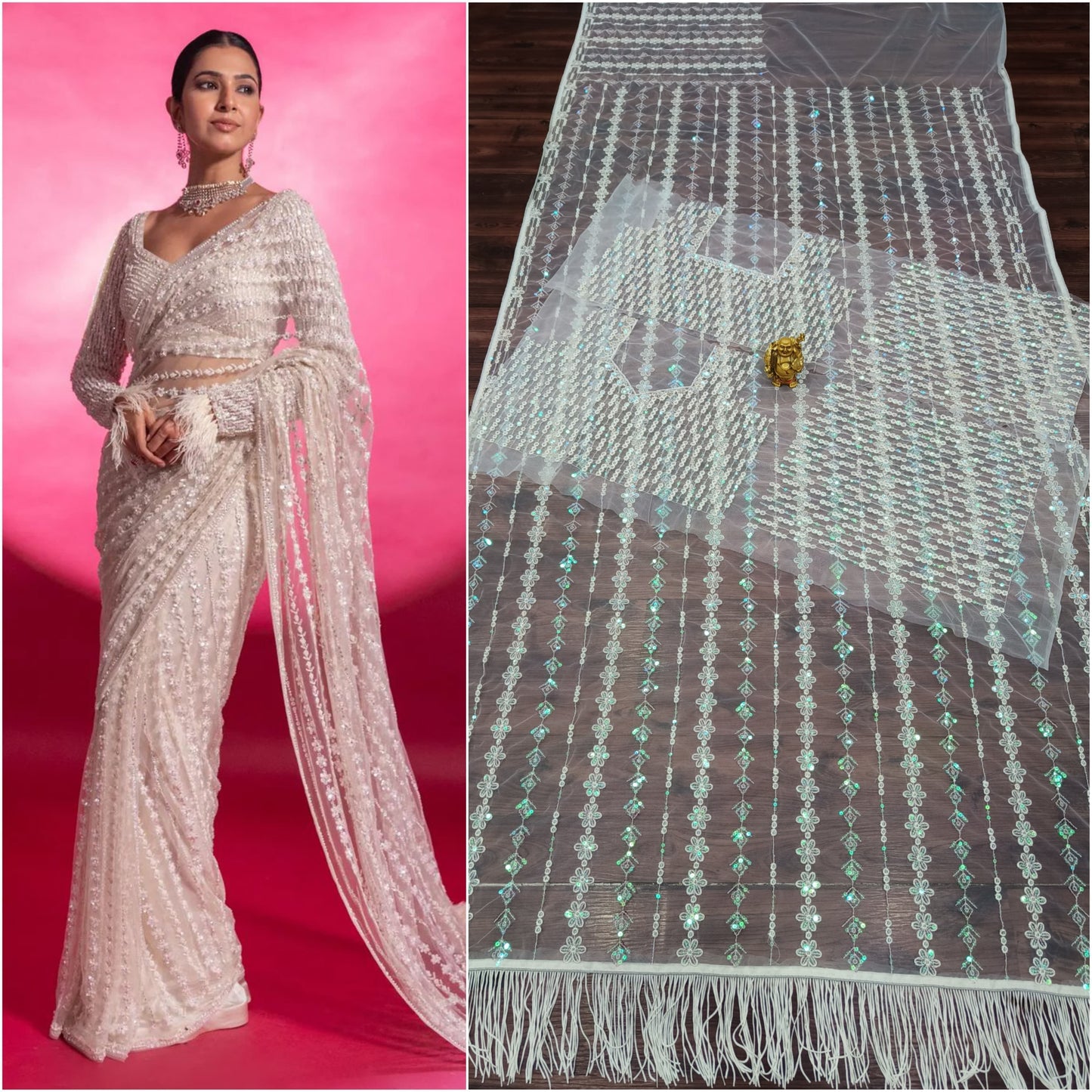 New Bollywood Block Buster Design Launching Sequence Saree Collection For Womens