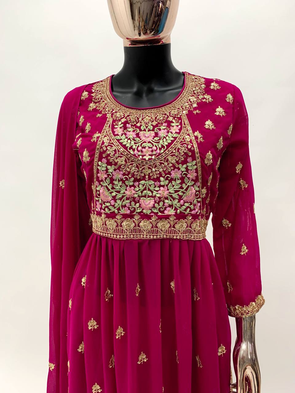 Pink Bollywood Suit Indian Salwar Kameez Party Pakistani party Ethnic Anarkali Gown gowns dresses for women's