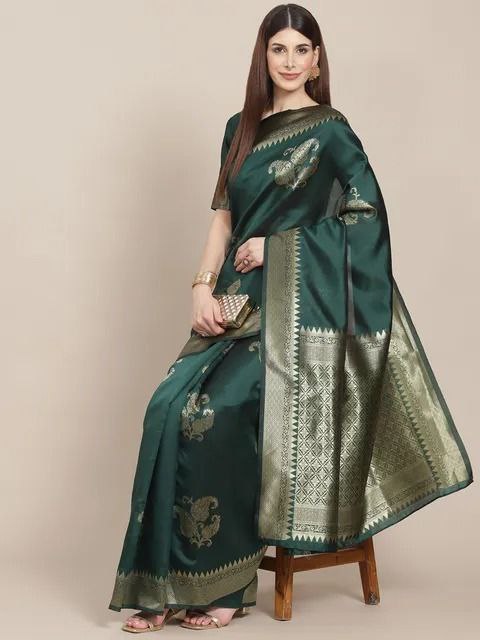 Designer Beautiful Banarasi Function Wear Saree with Blouse Piece for Women